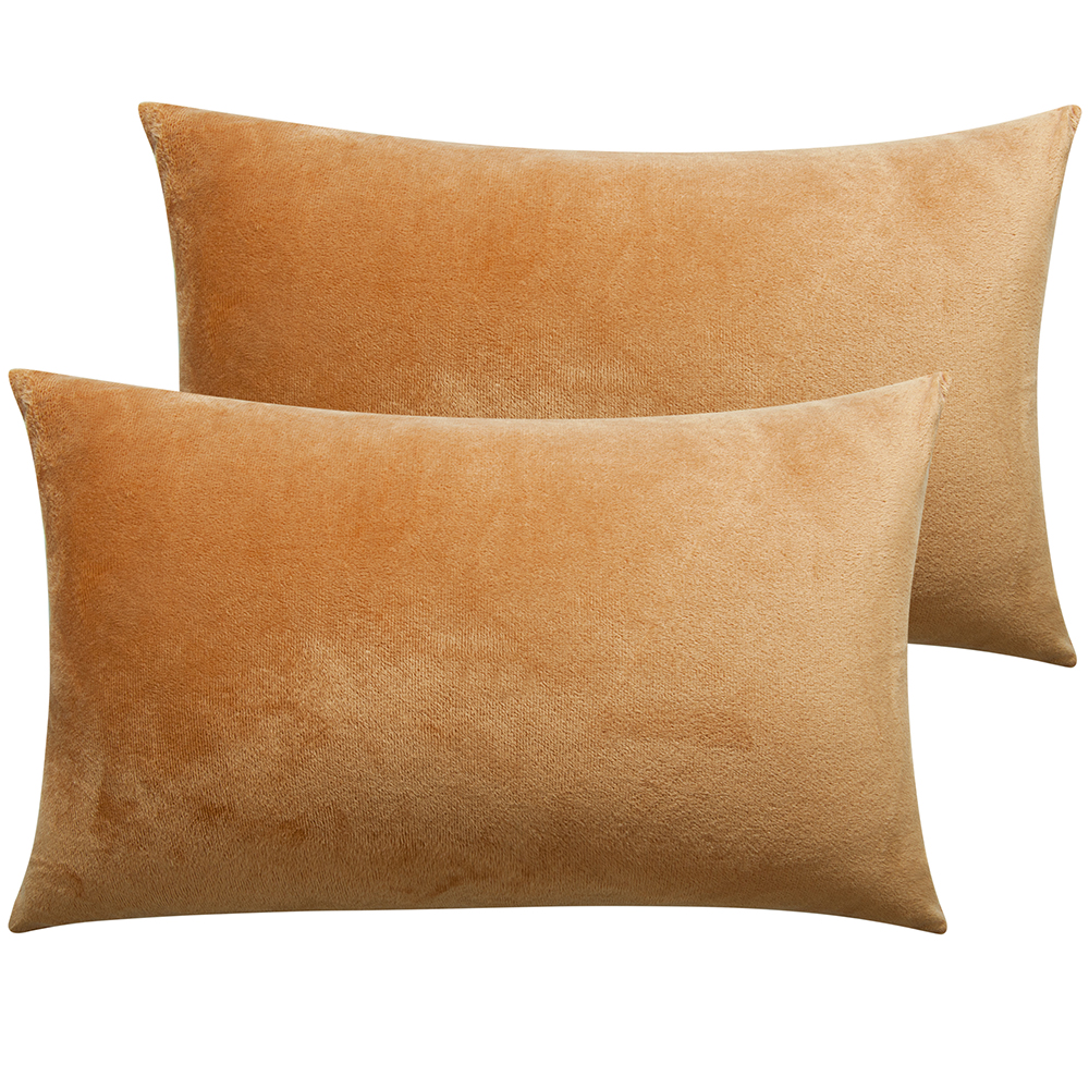 Throw Pillow Covers Set of 2 Sofa Decor Velvet Cushion Case All Sizes All Colors - Picture 15 of 48