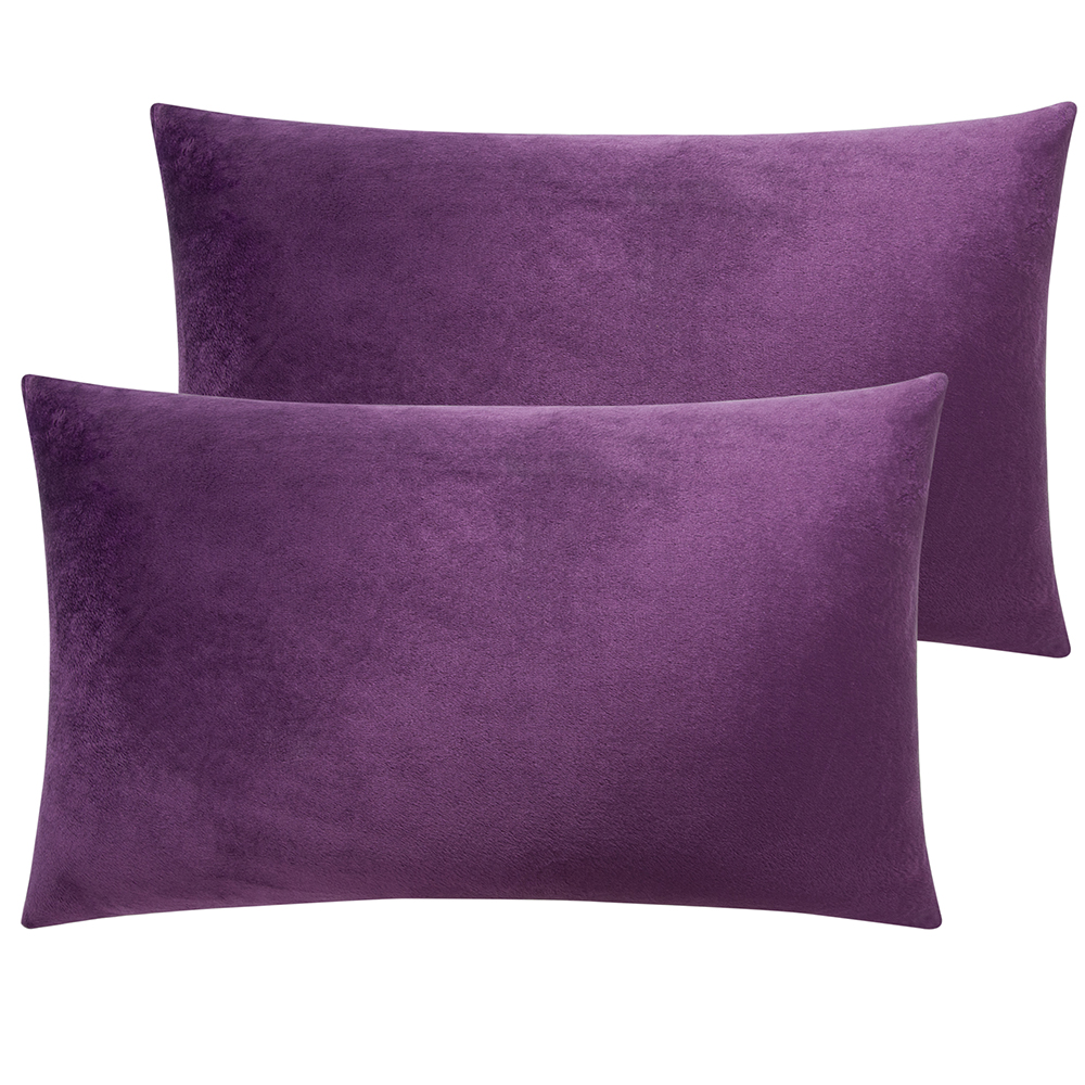 Throw Pillow Covers Set of 2 Sofa Decor Velvet Cushion Case All Sizes All Colors - Picture 39 of 48