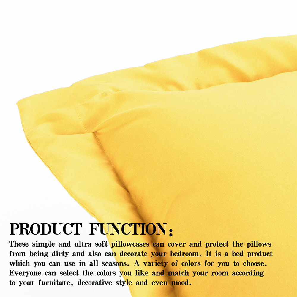 Ultra Soft Euro Pillow Case Microfiber Pillowcase Pillow Cover Size 26