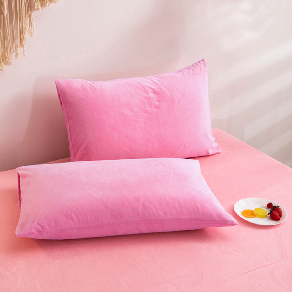 Zippered Velvet Queen King Luxury Pillowcases Ultra Soft Cozy Pillow Case 2Pcs - Picture 51 of 72