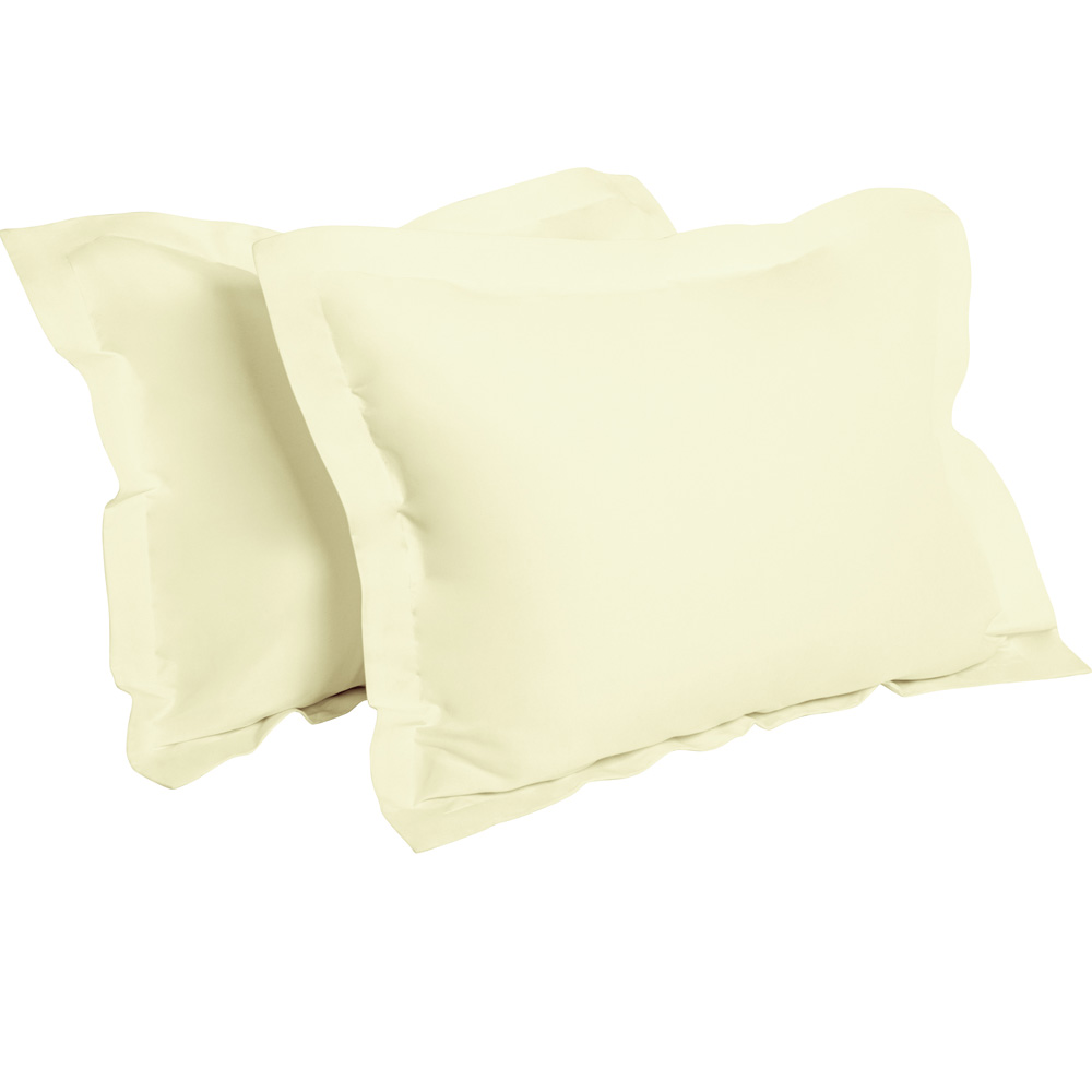 2 Pack Standard Queen King Microfiber Pillow Shams Pillowcase Cover Home Bedding - Picture 32 of 34