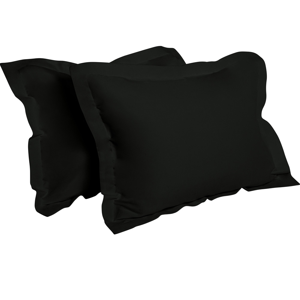 2 Pack Standard Queen King Microfiber Pillow Shams Pillowcase Cover Home Bedding - Picture 24 of 34