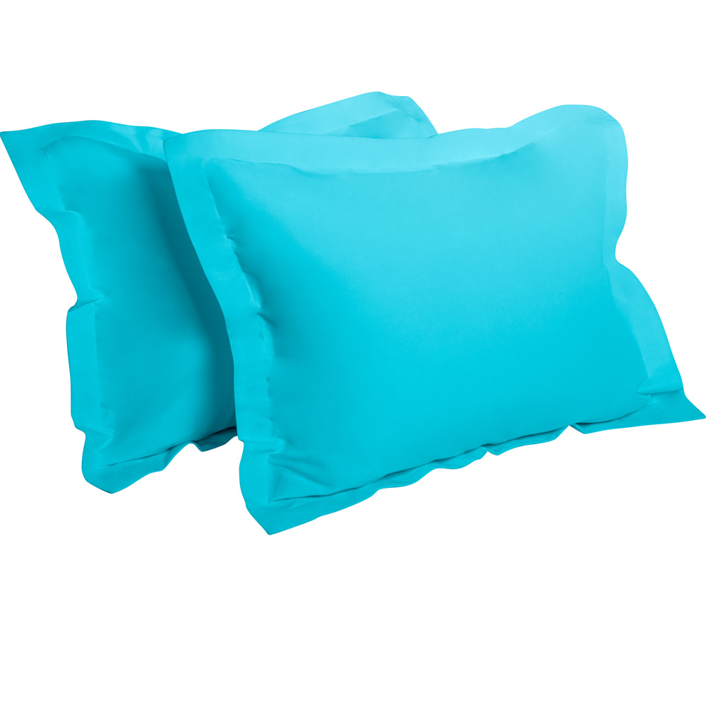 2 Pack Standard Queen King Microfiber Pillow Shams Pillowcase Cover Home Bedding - Picture 26 of 34