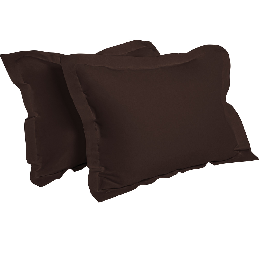 2 Pack Standard Queen King Microfiber Pillow Shams Pillowcase Cover Home Bedding - Picture 19 of 34
