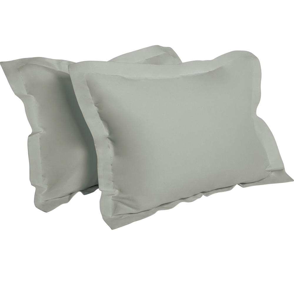 2 Pack Standard Queen King Microfiber Pillow Shams Pillowcase Cover Home Bedding - Picture 14 of 34