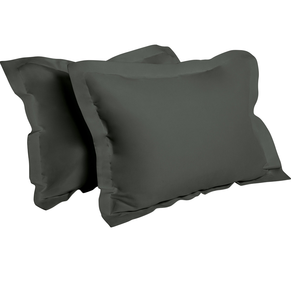 2 Pack Standard Queen King Microfiber Pillow Shams Pillowcase Cover Home Bedding - Picture 25 of 34