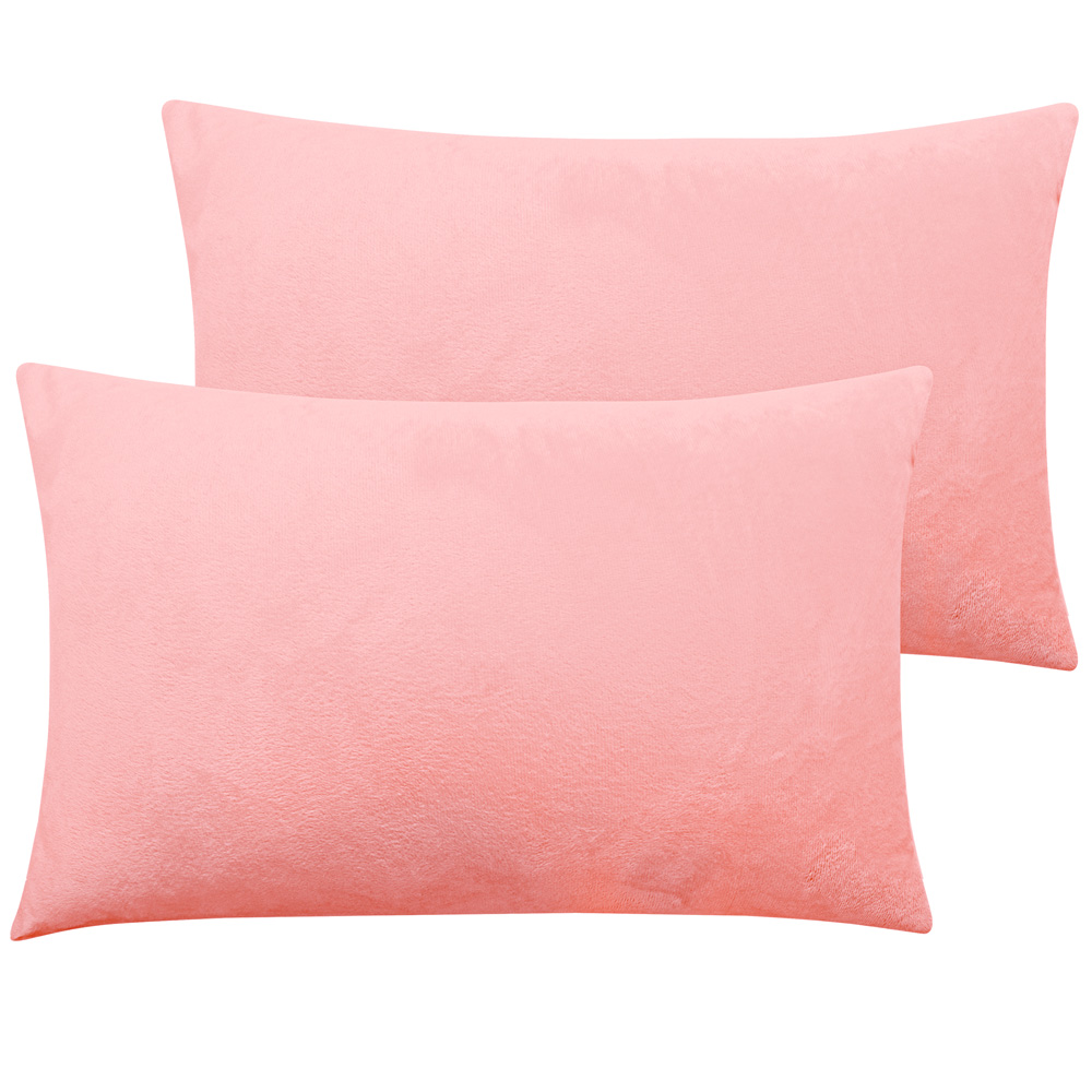 Juego de 2 fundas de almohada de terciopelo ultra suaves funda de almohada funda de cojín talla Queen King - Imagen 24 de 27