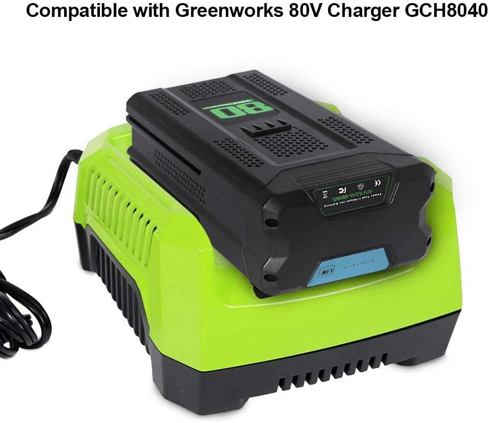 For Greenworks 80V 6.0Ah High Capacity Lithium Battery Replacement 80