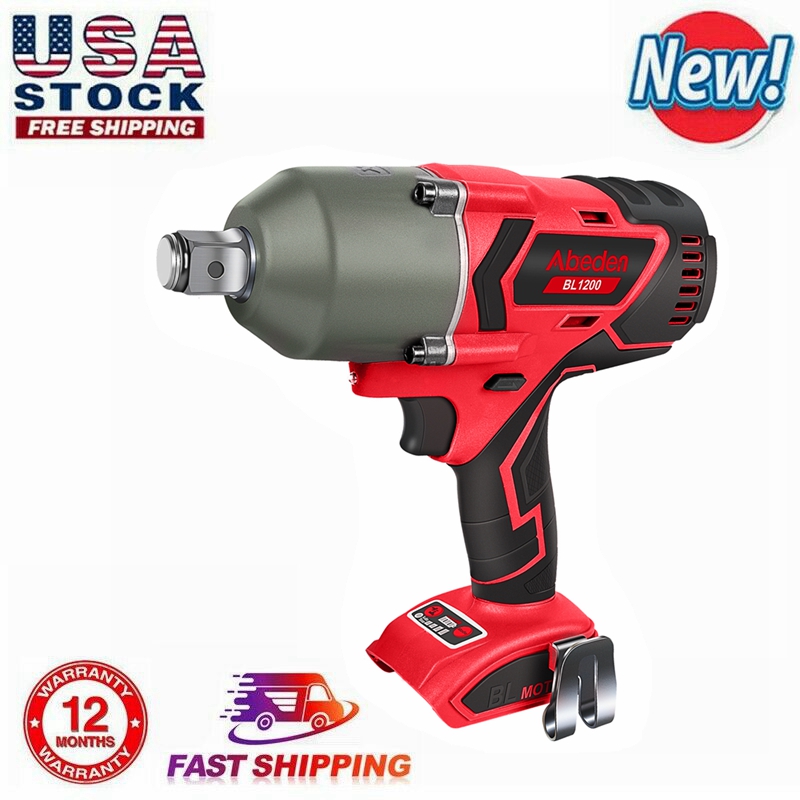 1200Nm Cordless Brushless Impact Wrench 18V 3/4'' For Milwaukee Lithium