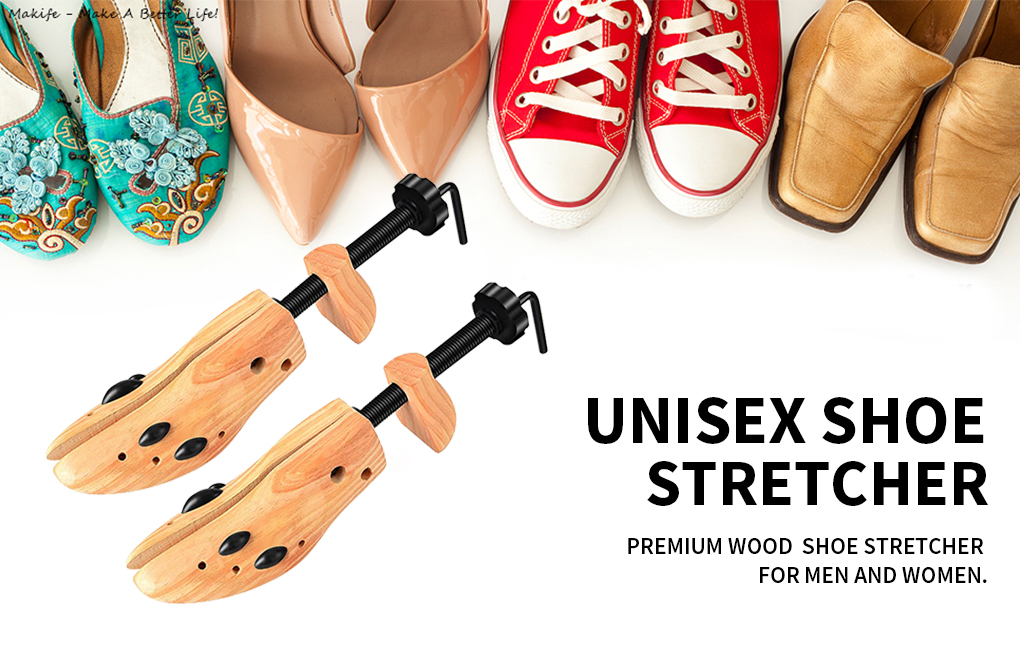 stretching shoes with shoe tree