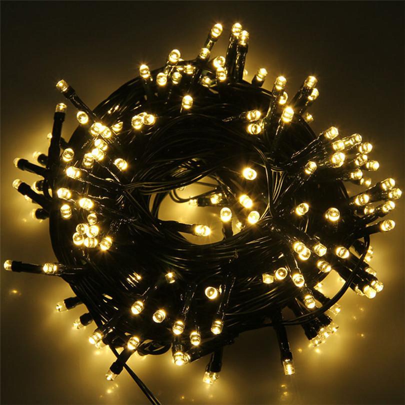 100/200/300/500 LED Solar Powered / Plug In Fairy String Lights Garden
