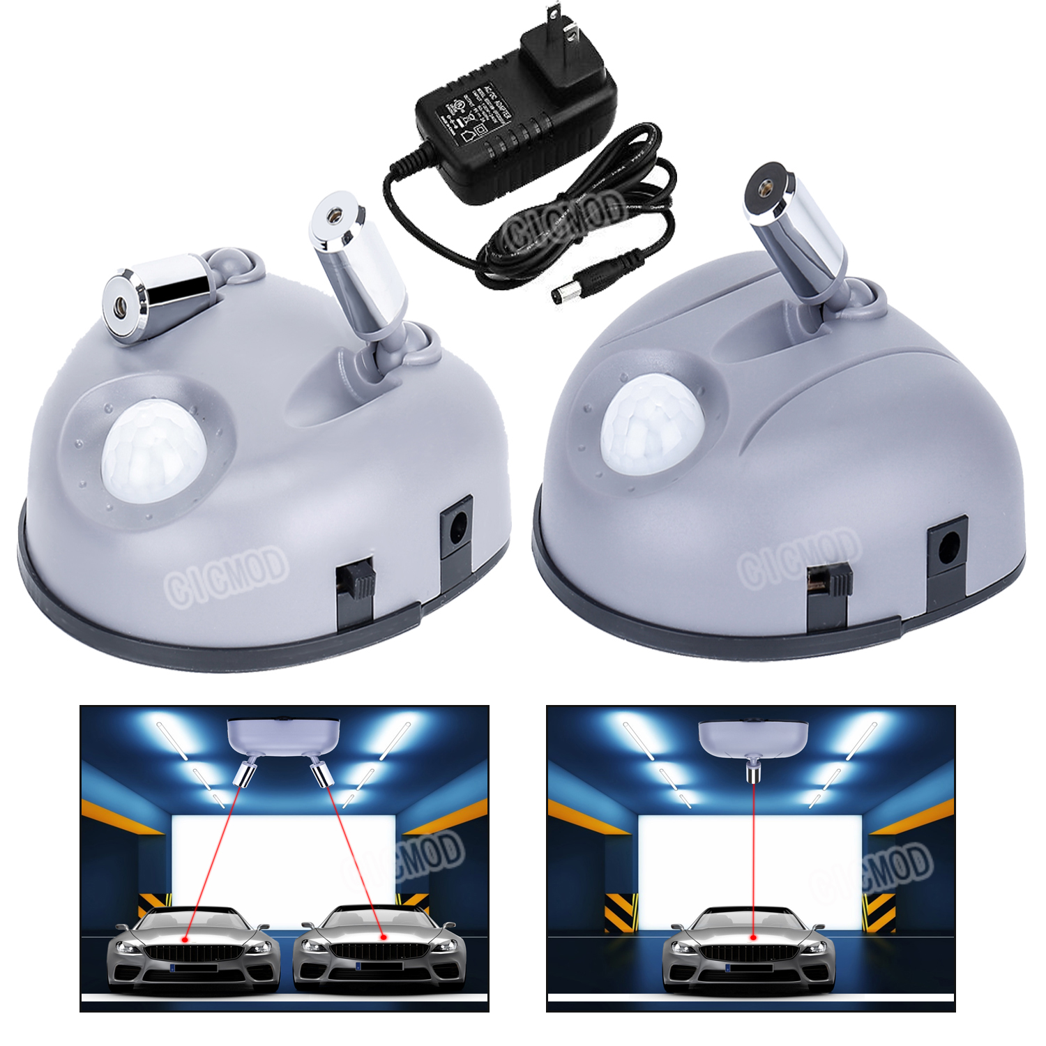 Single/Dual 2 Laser Car Parking Assistant for Garage Stop Light System  Guide US