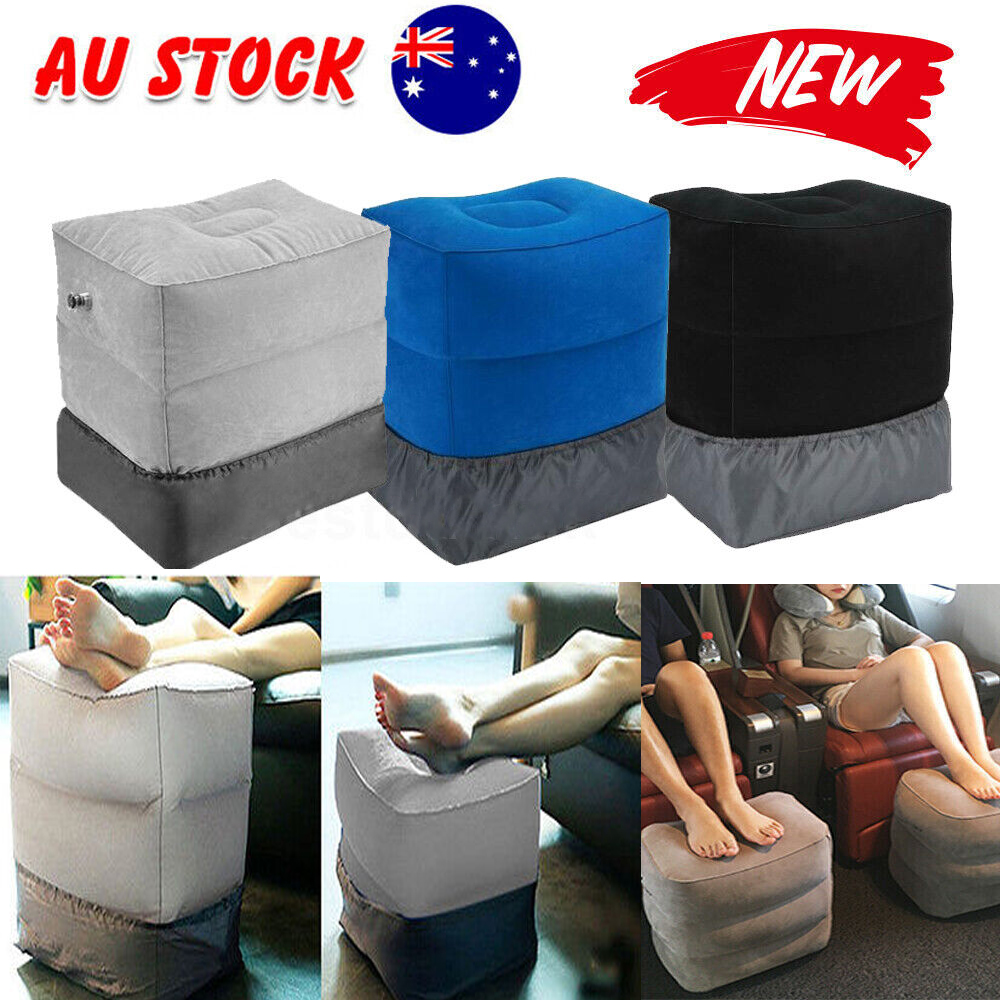 Inflatable foot rest travel shop air pillow