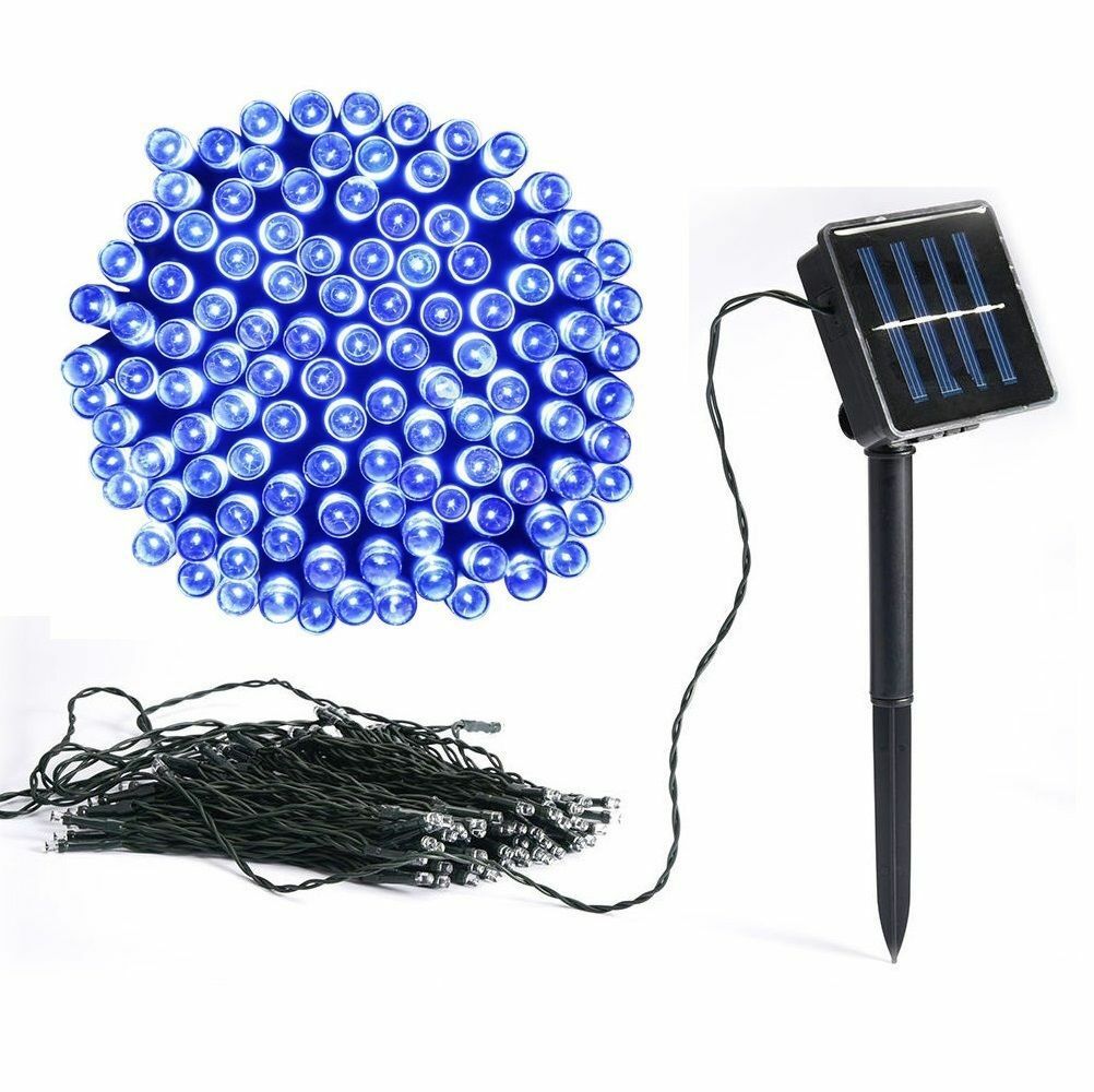 100 200 500 LED Solar String Lights Outdoor Garden Party Xmas Fairy Wedding Lamp