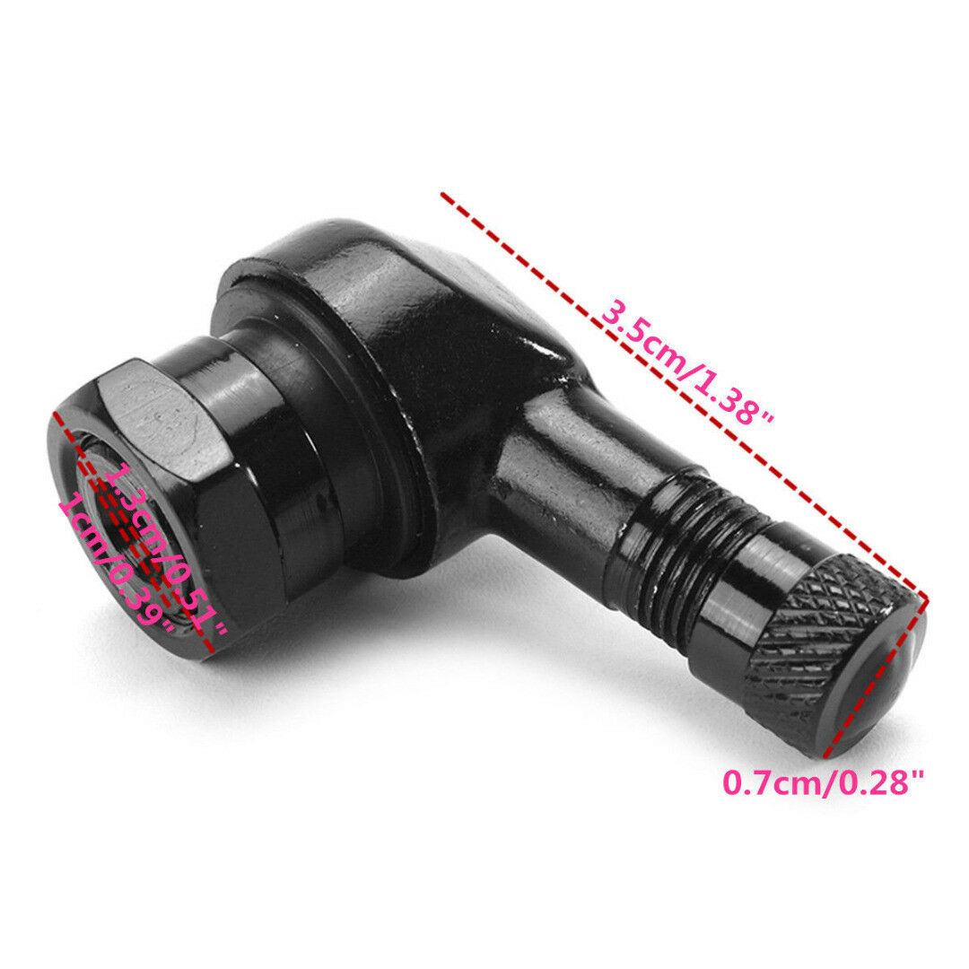 2x 90 Degree Motorcycle Wheel Rim Tyre Tire Valve Stem Extension