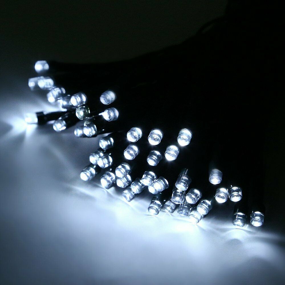 100 200 500 LED Solar String Lights Outdoor Garden Party Xmas Fairy Wedding Lamp