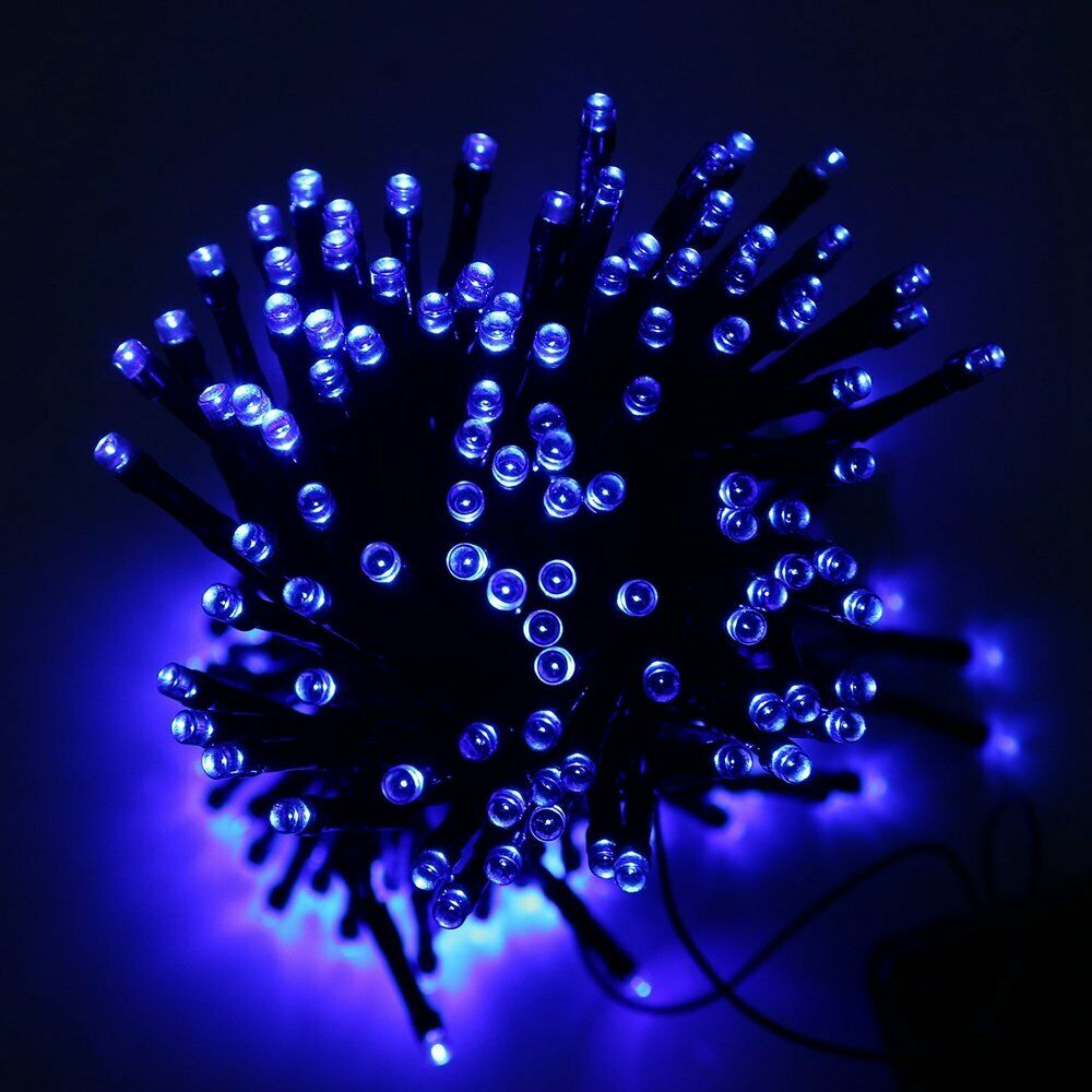 100 200 500 LED Solar String Lights Outdoor Garden Party Xmas Fairy Wedding Lamp