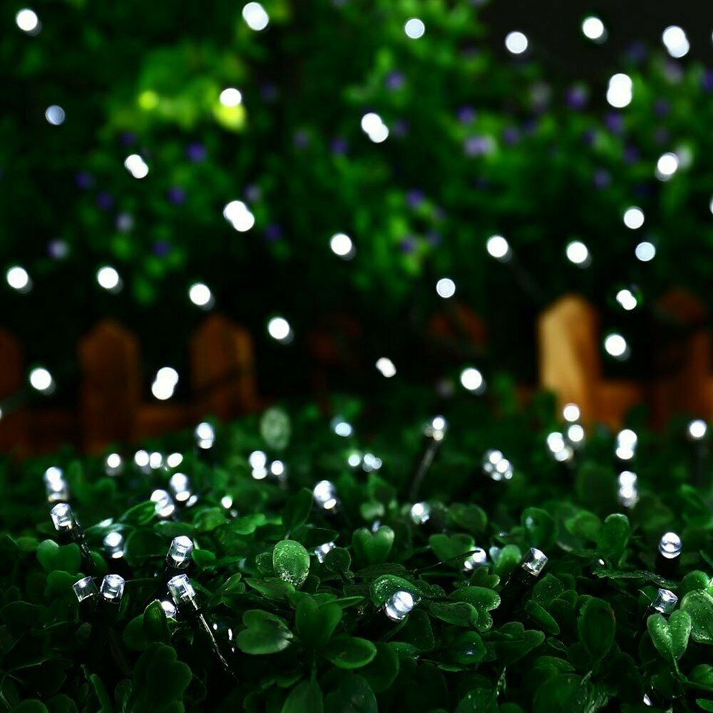 100 200 500 LED Solar String Lights Outdoor Garden Party Xmas Fairy Wedding Lamp