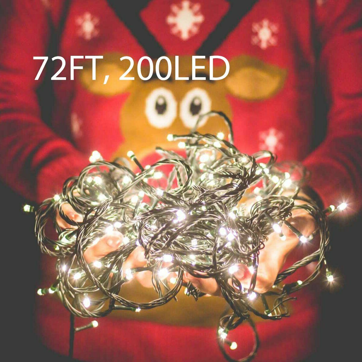 100 200 500 LED Solar String Lights Outdoor Garden Party Xmas Fairy Wedding Lamp