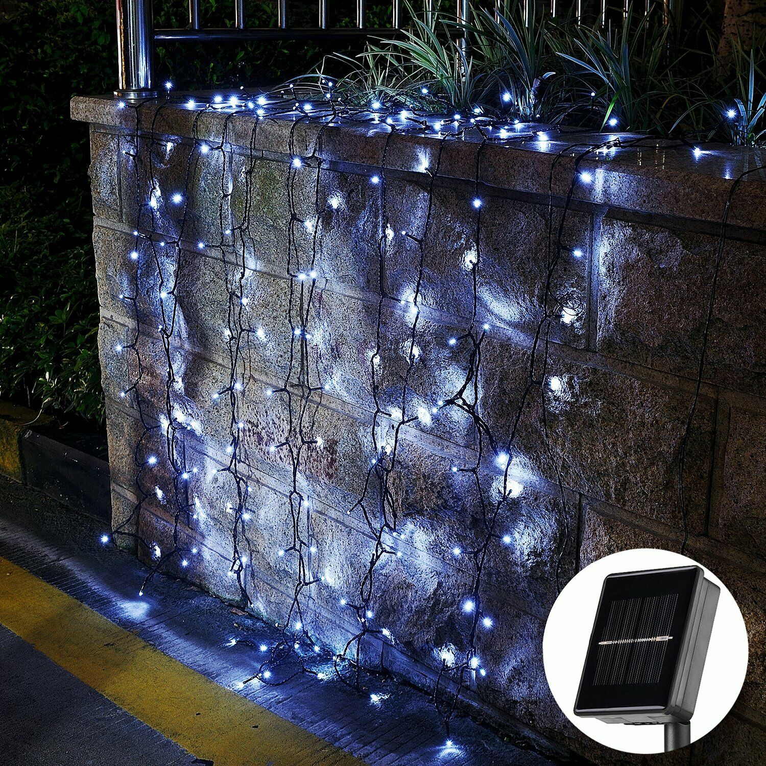 100 200 500 LED Solar String Lights Outdoor Garden Party Xmas Fairy Wedding Lamp