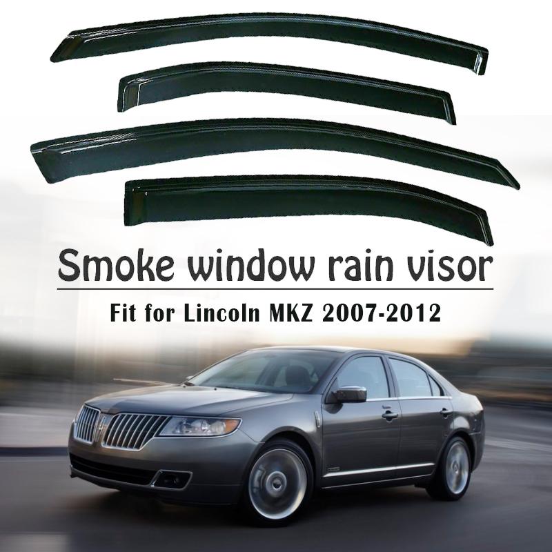 ABS-Vent-Window-Visors-Shades-Visors-Sun-Rain-Guards-for-Ford-Fusion-2006-2012