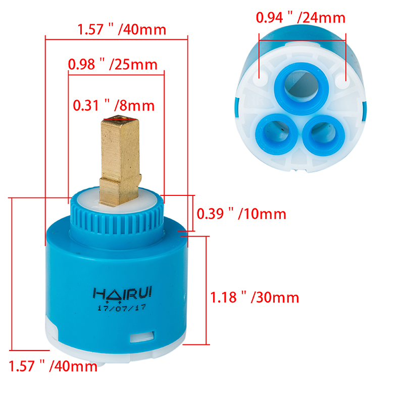 thumbnail 17  - 25/35/40mm Cartridge Inner Faucet Valve Water Mixer Tap Bathroom DIY Material