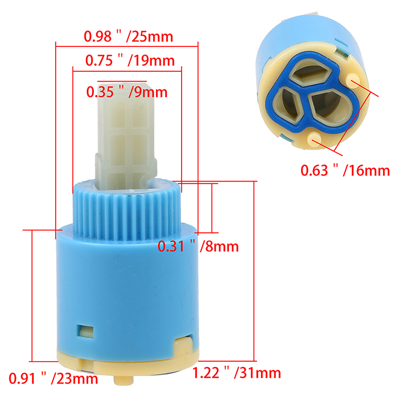 thumbnail 13  - 25/35/40mm Cartridge Inner Faucet Valve Water Mixer Tap Bathroom DIY Material