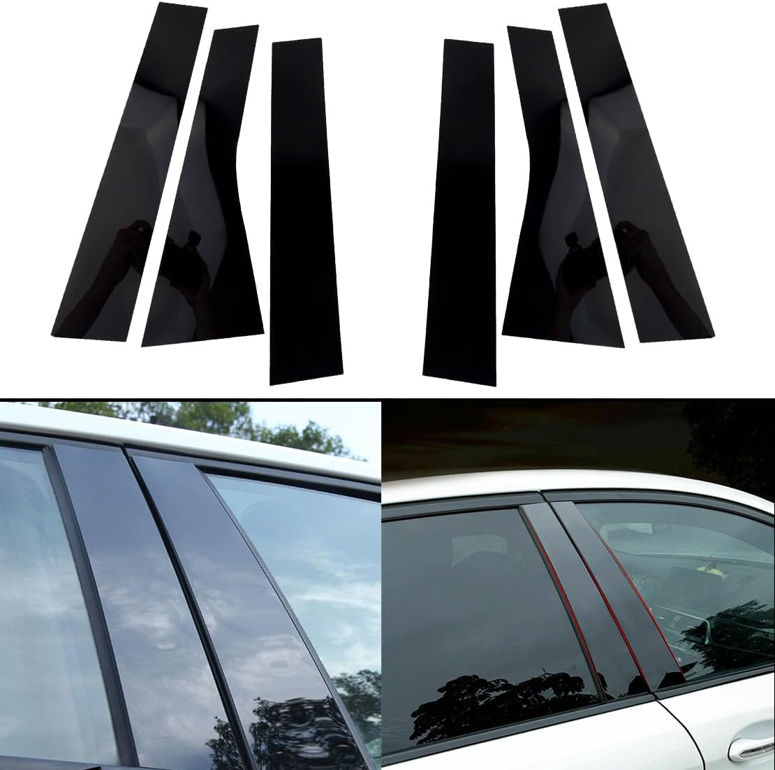Upgrade Your Auto 4Pc Chrome Pillar Post Covers for Jeep