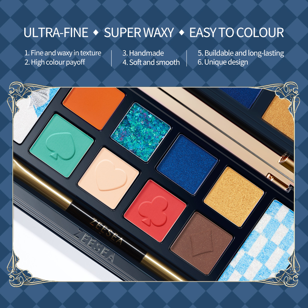 Alice in Wonderland eyeshadow palette makeup recommendation – ZEESEA