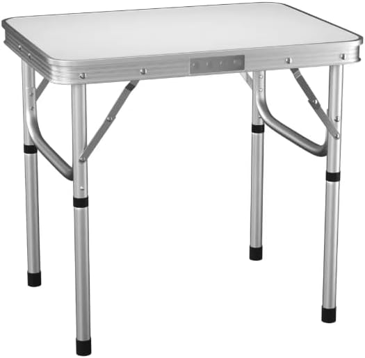 New Folding Camping Table Aluminium Portable Adjustable Picnic BBQ Party Desk UK