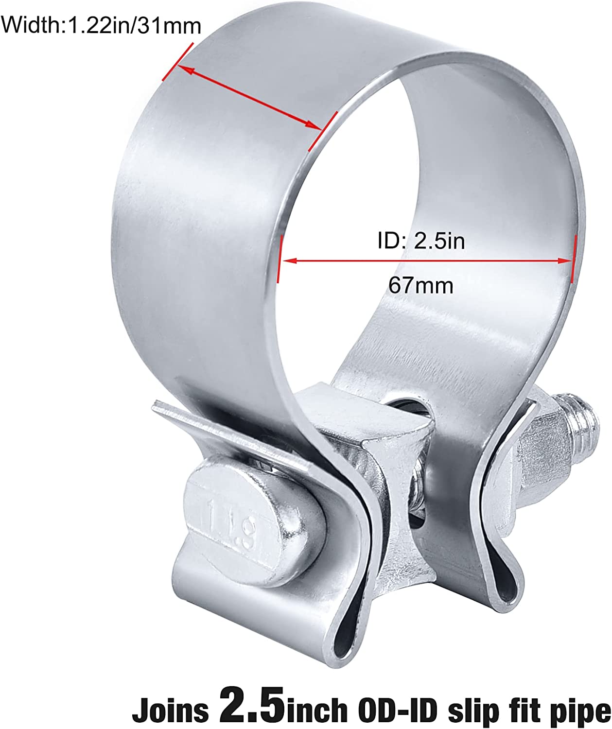 Galvanized Steel Exhaust Mount 90° Headed Exhaust Hanger Rods - 3/8" X 10", 2-Pack, For Universal Mounting 90 Degree Bend Exhaust Hanger 3/8 Rod