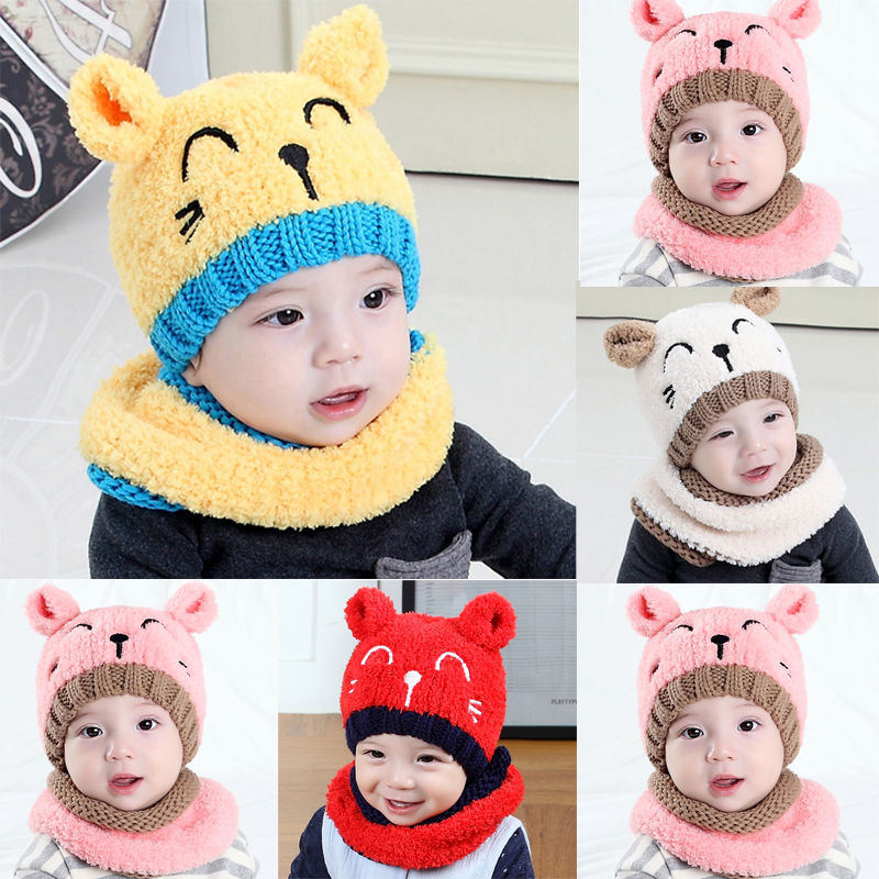 Bear Baby Winter Hat Toddler Earflap Beanie Unisex Infant