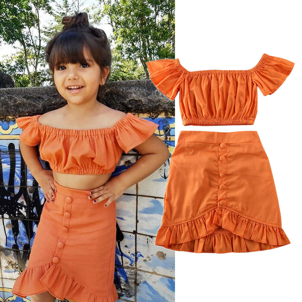 orange tops for girls