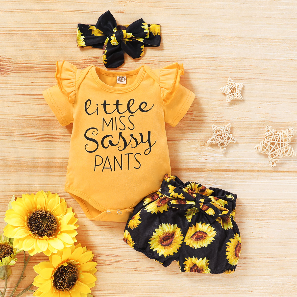 Sunflower outfit clearance baby girl