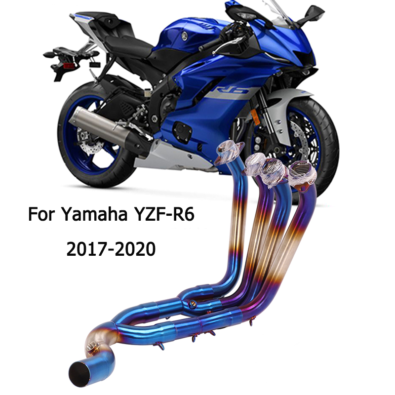 For Yamaha YZF R6 2017-2020 Exhaust Header Front Link Pipe Escape Slip On  Stock