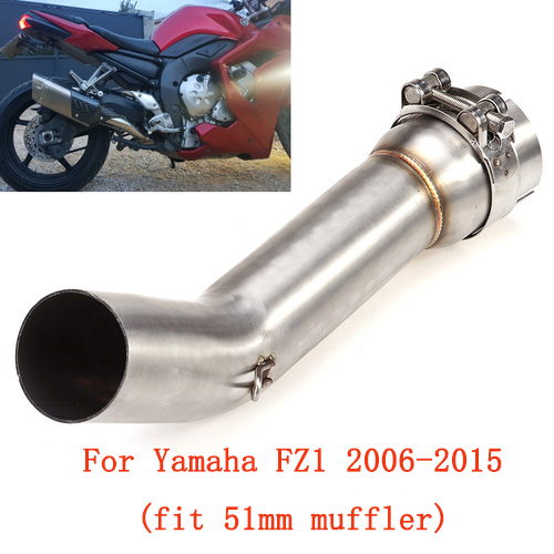 For Yamaha FZ1 2006-2015 Escape Mid Pipe Motorcycle Exhaust System