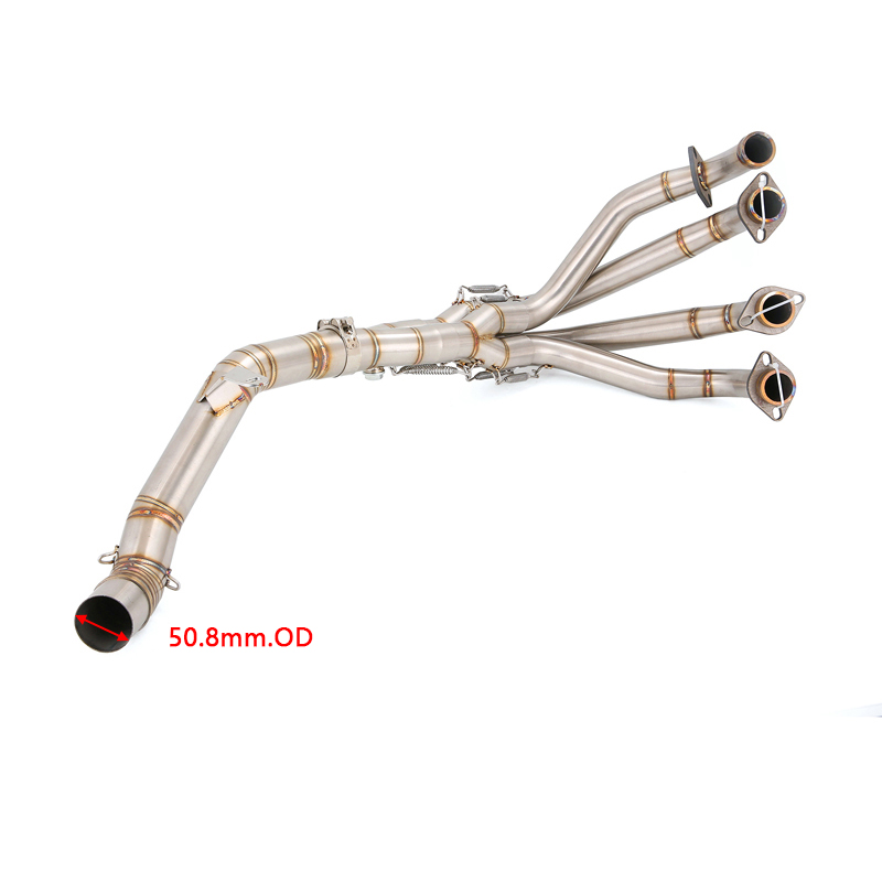 横笛 For Kawasaki Z900 2017-2025 Exhaust System 51mm Header Mid