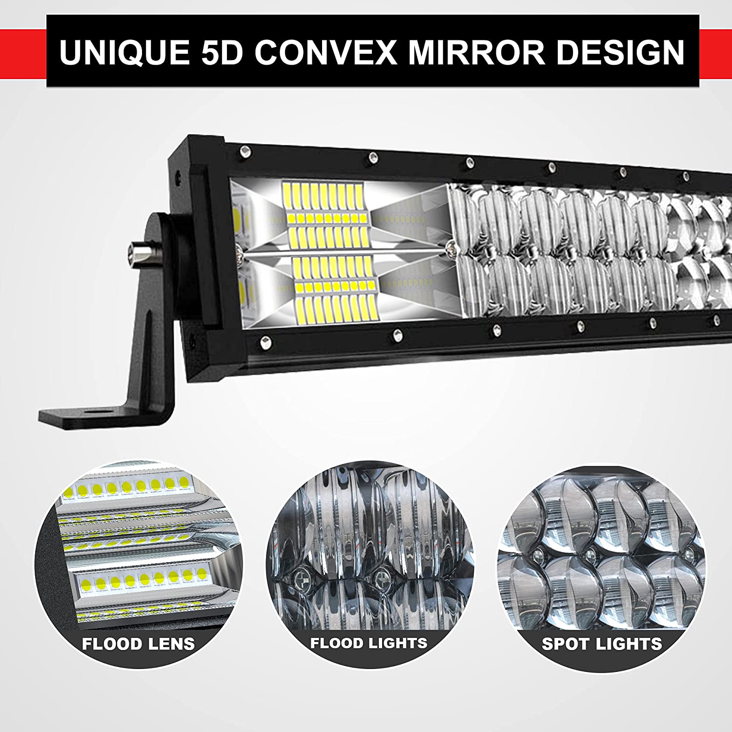 Curve Led Light Bar Bull Bar Mounting Bracket for 50''Light Bar