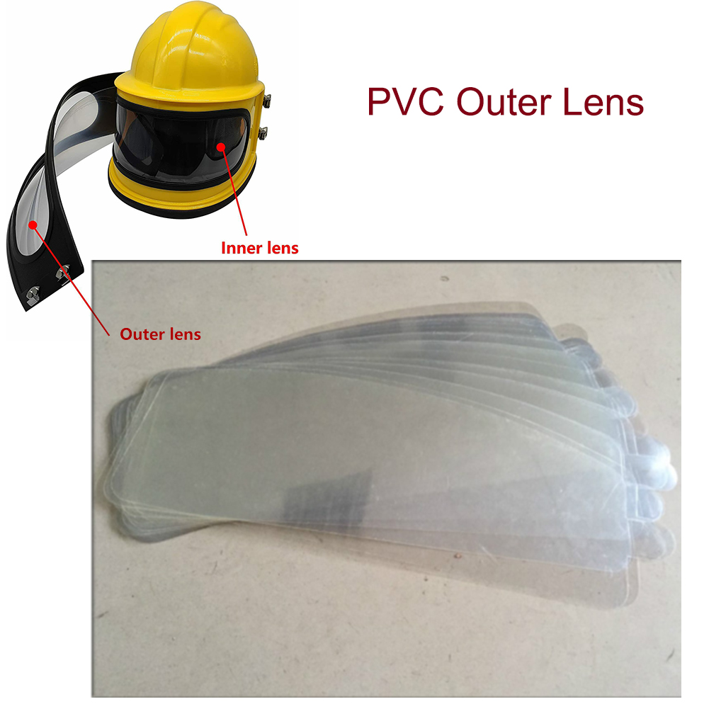 Outer Lens For Sandblasting Helmet 20Pcs – Inner/Outer PVC Shields ...