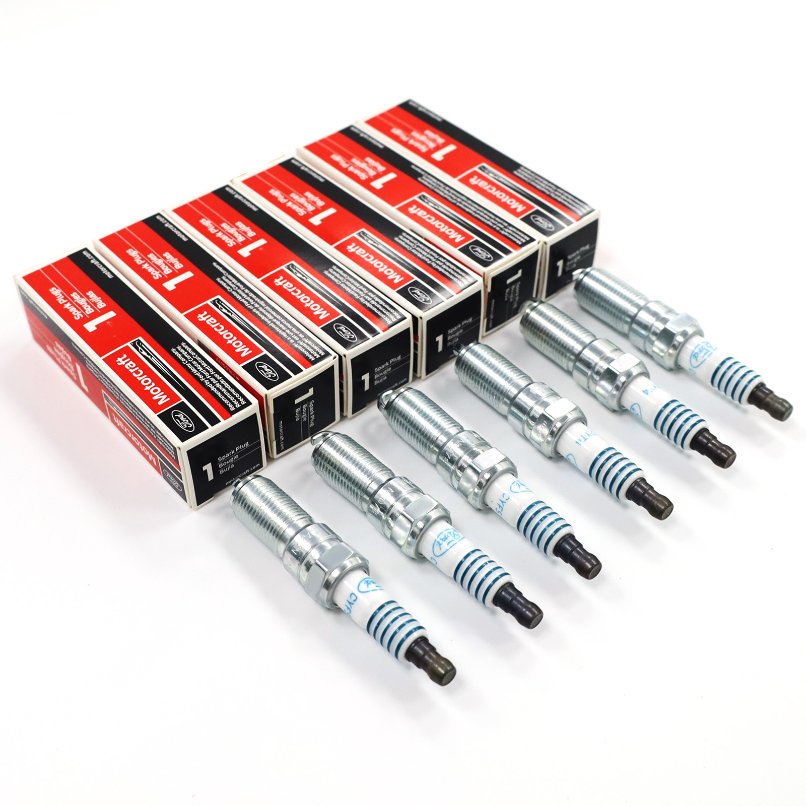 ソケットプリザベーション 6X CYFS12YT4X Iridium Spark Plugs Motorcraft SP580 SP580X