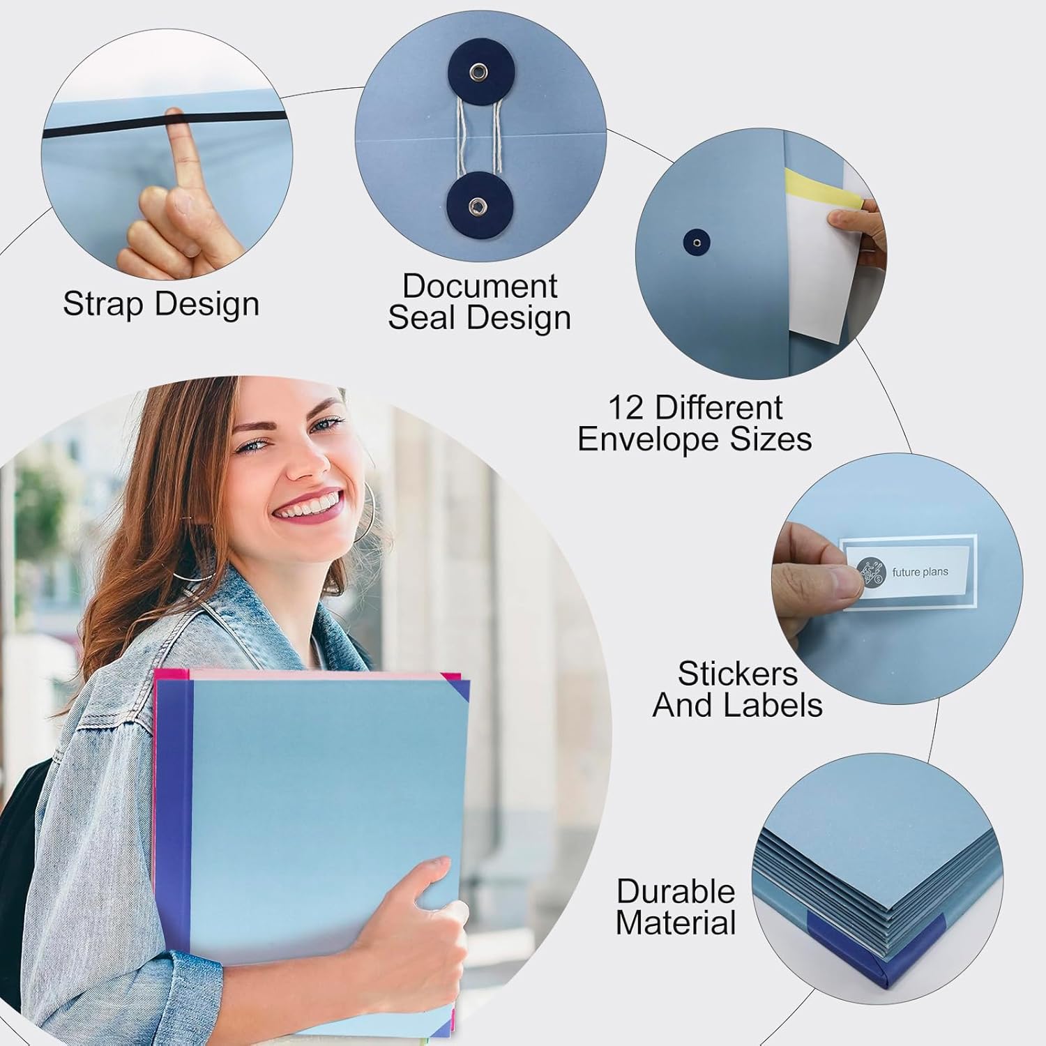 File/Document Organizer Expanding File Folder for Office&School