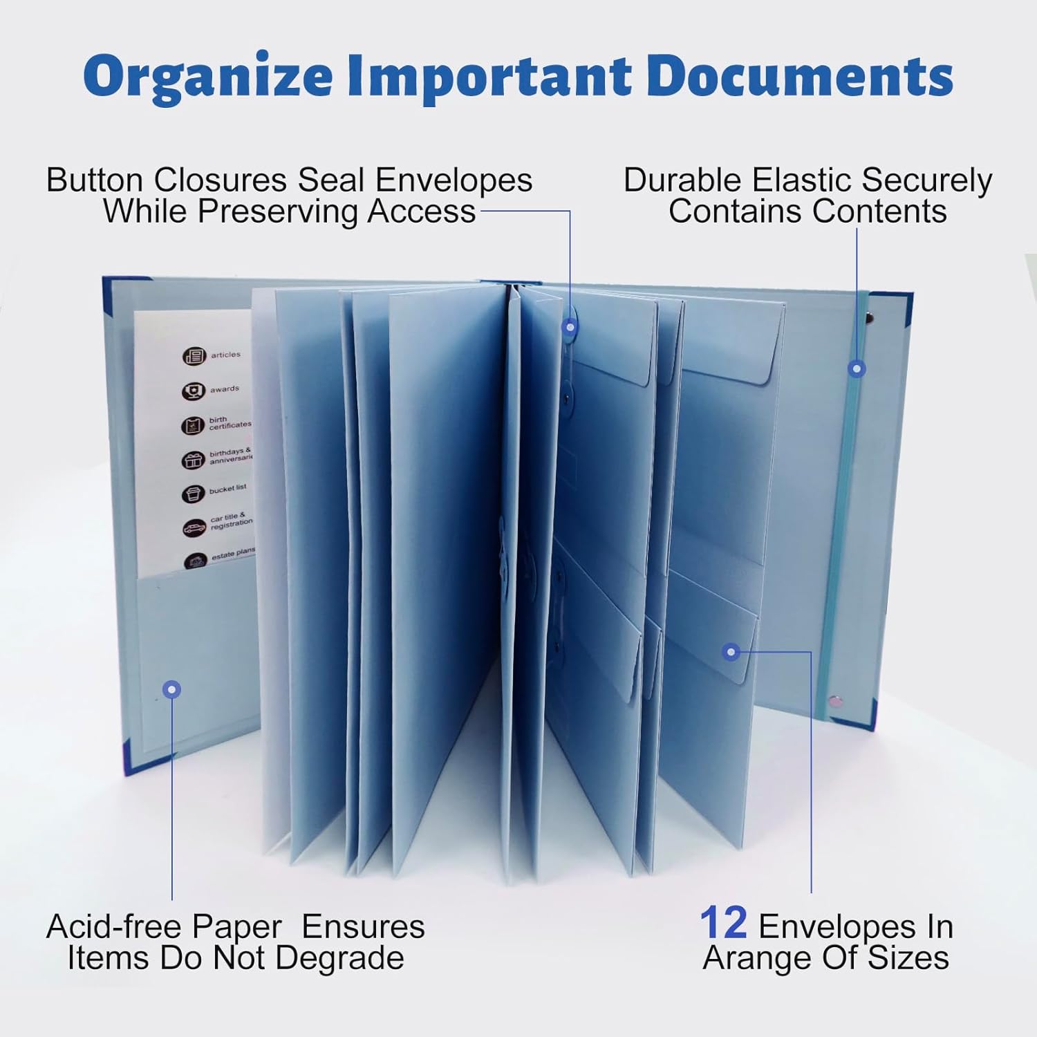 File/Document Organizer Expanding File Folder for Office&School