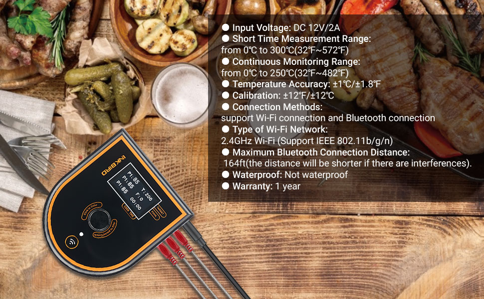 Inkbird ISC-007BW BBQ Temperature Controller, Wireless Automatic Food Thermometer, Free Adapter and Carry-All Case