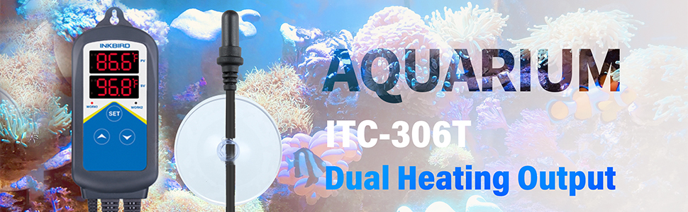 Inkbird ITC306T Heat Temperature Controller Waterproof Aquarium Dual