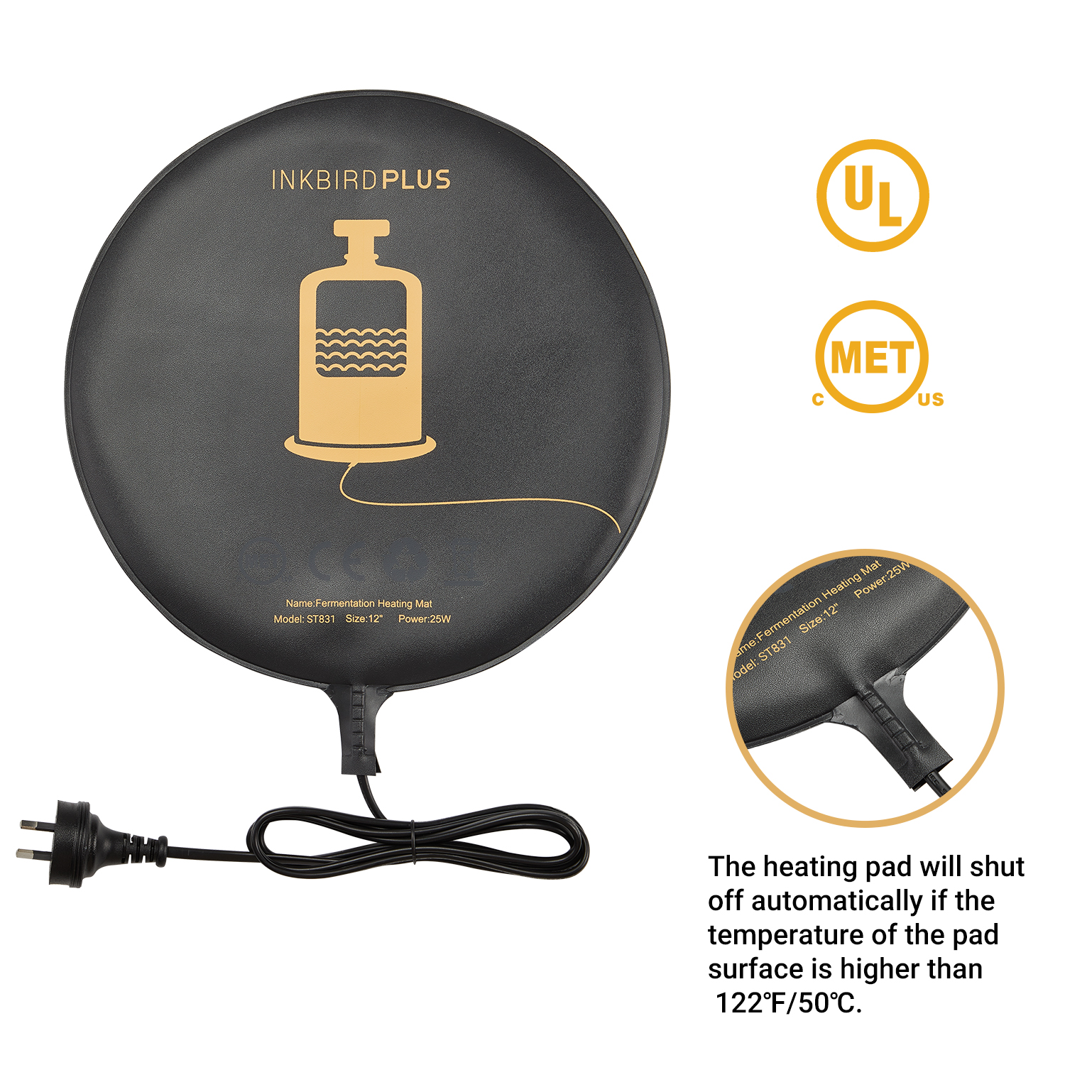 INKBIRD Brewing Fermentation Heat Pad heating belt mat for Homebrew