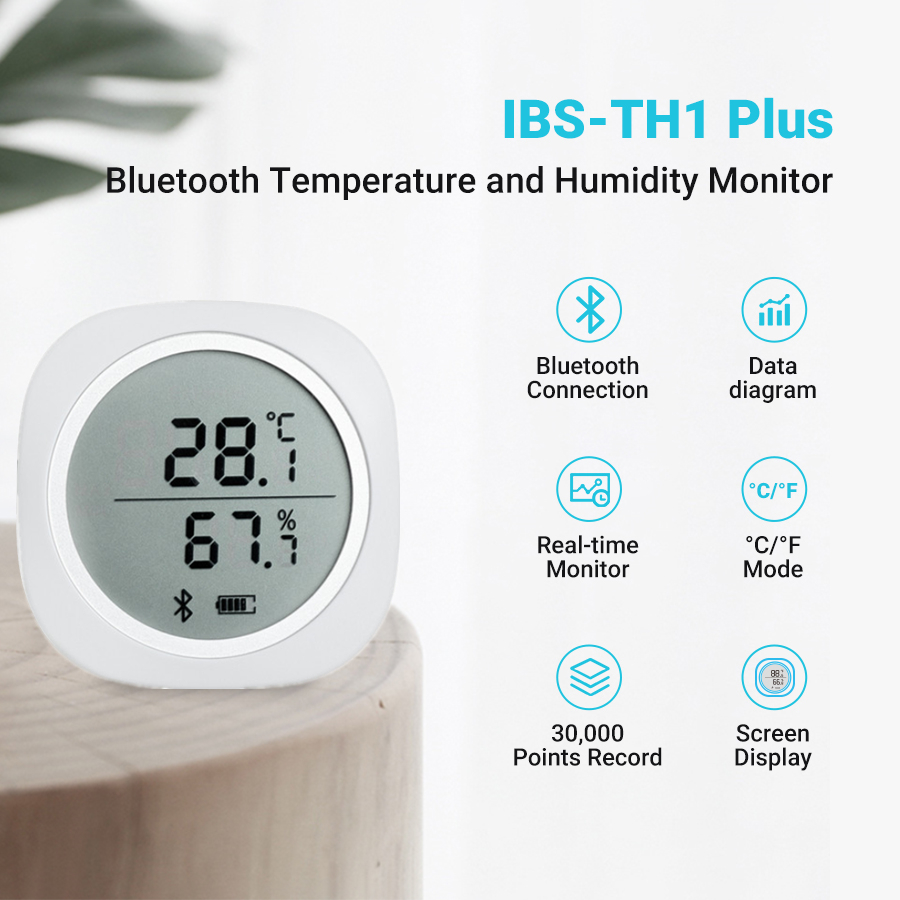 INKBIRD Wireless Bluetooth Temperature and Humidity Monitor Digital  Thermometer and Hygrometer, IBS-TH1 Plus 