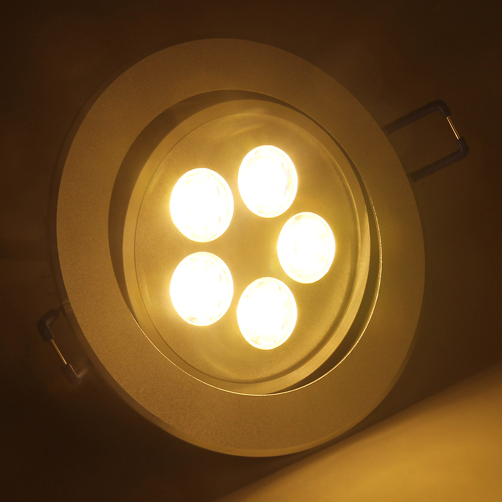 Superslim LED Spot Einbaustrahler 5W 230V schwenkbar Einbauleuchte Edelstahl