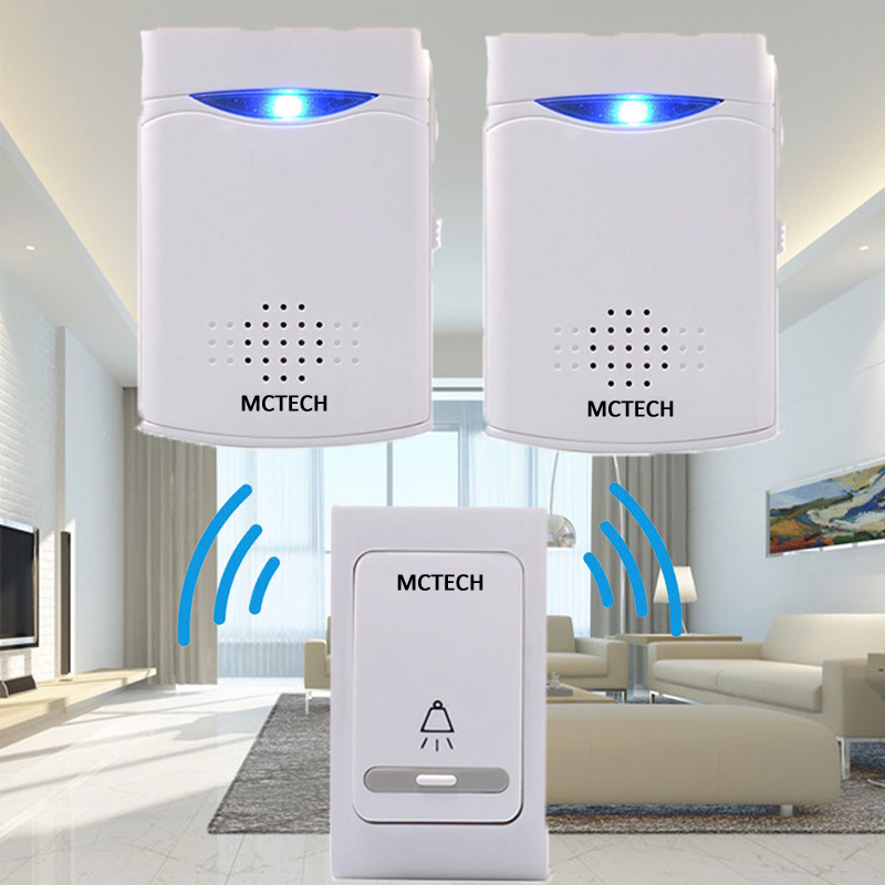 100M Funk Klingel Türklingel Türgong Gong Türglocke 38 Melodien Weiß