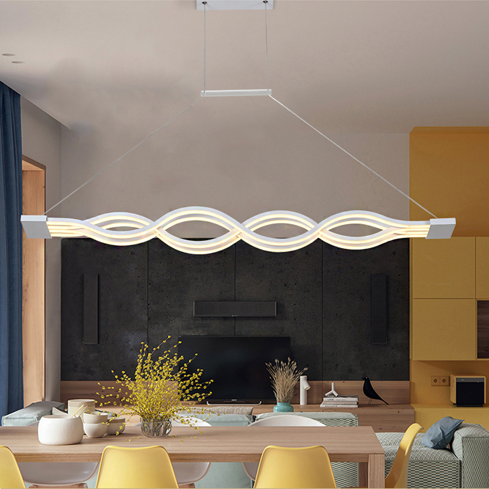 60W LED Dimmbar Deckenlampe Hängeleuchte Pendelleuchte Kronleuchter