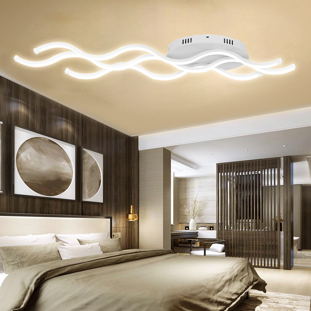 Design 30W LED Deckenleuchte Warmweiß Acryl Deckenlampe Wohnzimmer